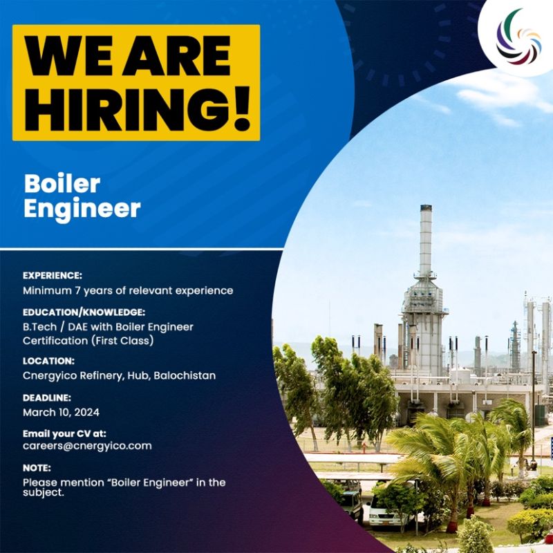 Boiler Engineer Jobs in Hub 2024
