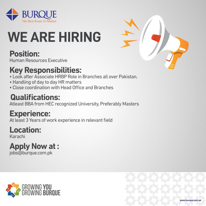 Human Resource Executive Jobs in Karachi 2024