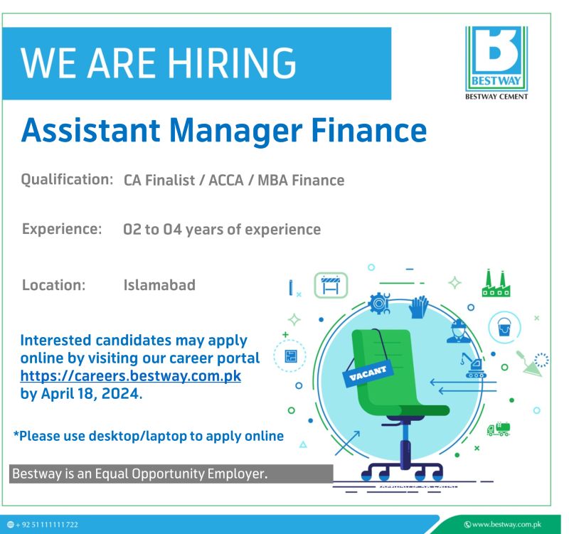 Assistant Manager Finance Jobs in Islamabad 2024