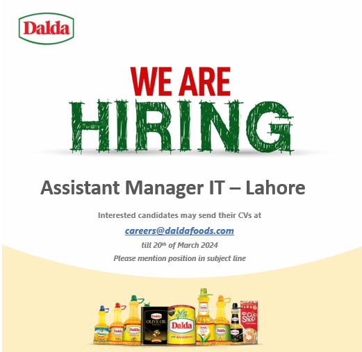 Assistant Manager IT Jobs in Lahore 2024