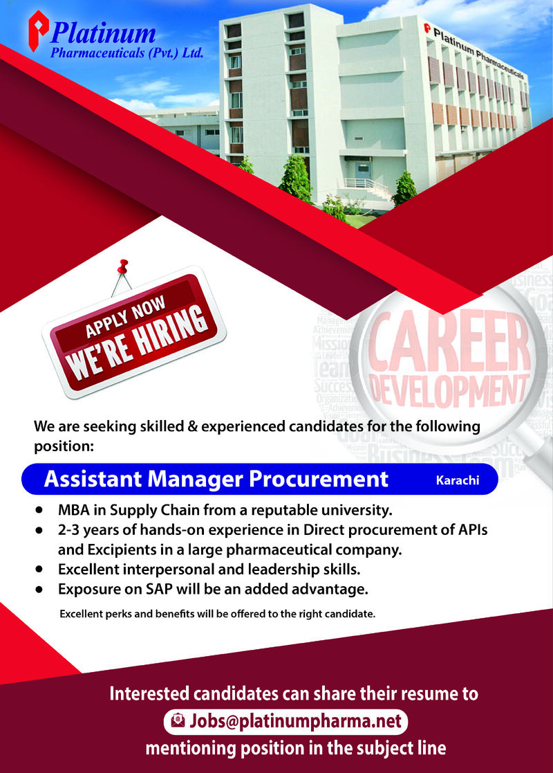 Assistant Manager Procurement Jobs in Karachi 2024