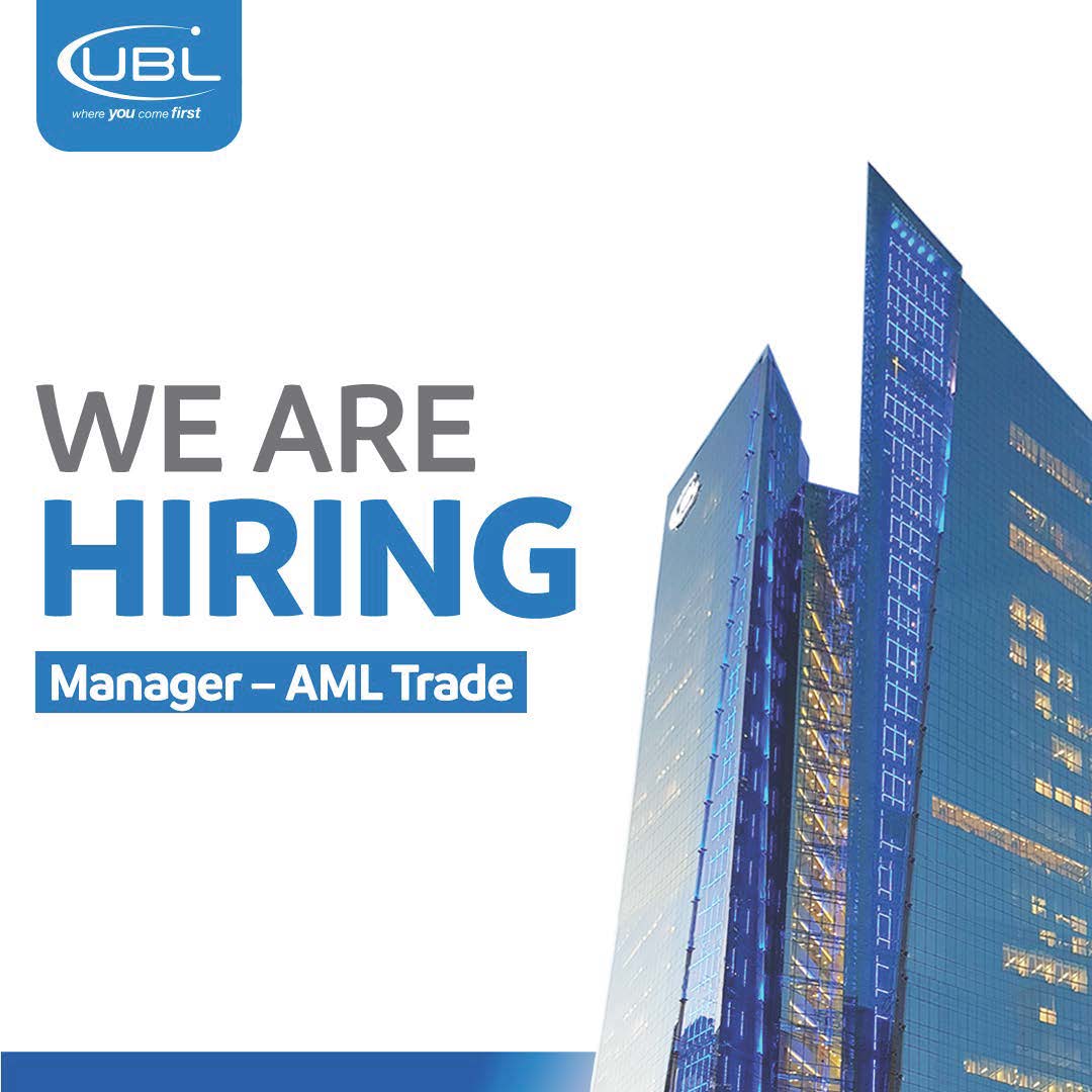 Manager AML Trade Jobs in Karachi 2024