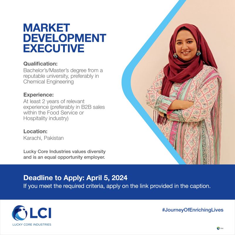 Market Development Executive Jobs in Karachi 2024