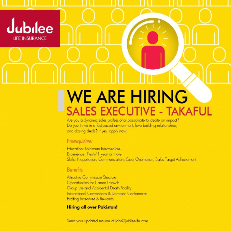 Sales Executive Takaful Jobs in Pakistan 2024