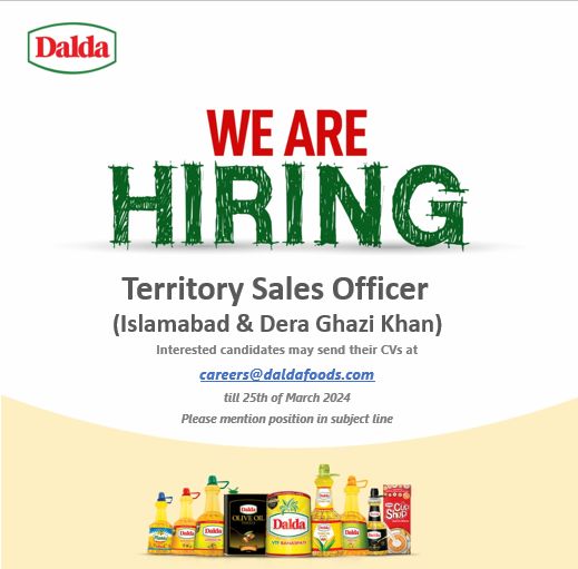 Territory Sales Officer Jobs in Islamabad 2024
