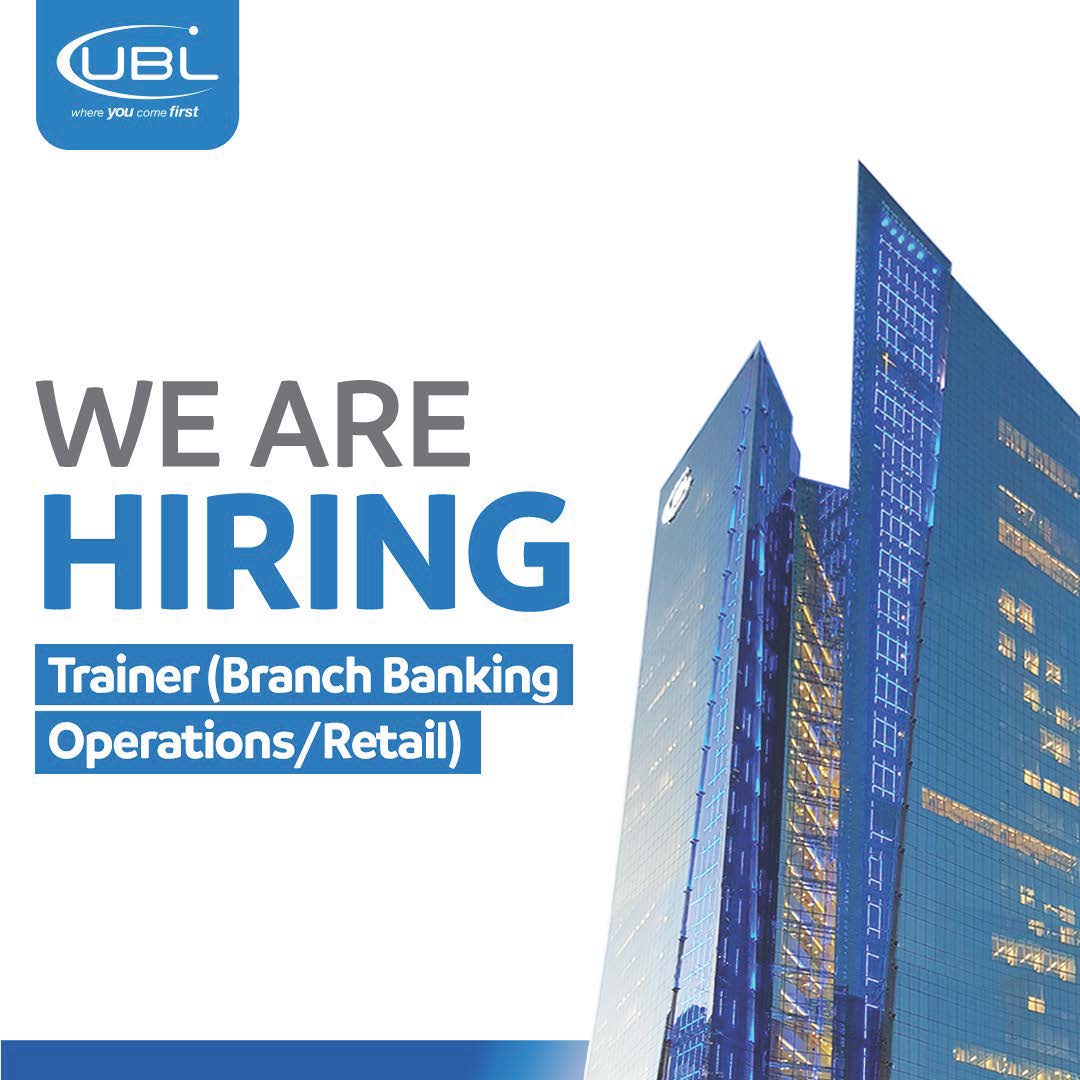 Trainer Branch Banking Operations Jobs in Karachi 2024