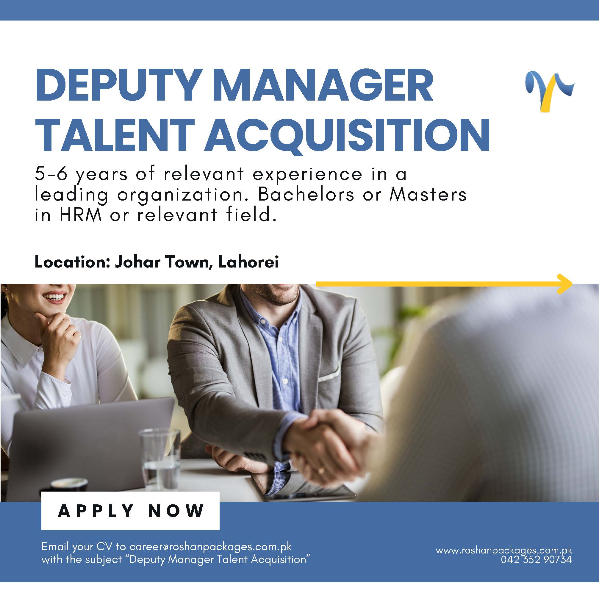 Deputy Manager Talent Acquisition Jobs in Lahore 2024