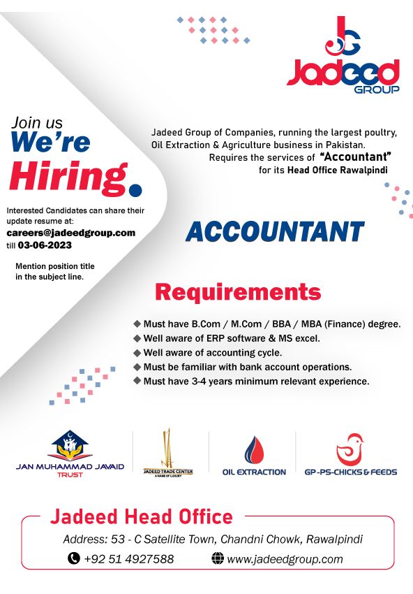 Accountant Jobs in Rawalpindi 2024